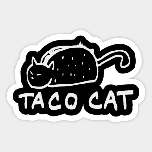 Inverted TacoCat Sticker